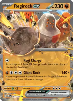 Pokémon-Karte Regirock ex 101/182