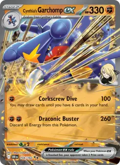 Pokémon-Karte Cynthia's Garchomp ex 104/182