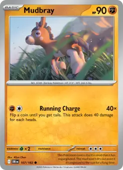 Pokémon-Karte Mudbray 107/182