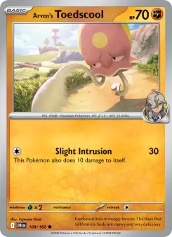 Pokémon-Karte Arven's Toedscool 109/182