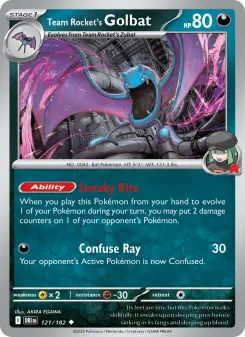 Pokémon-Karte Team Rocket's Golbat 121/182