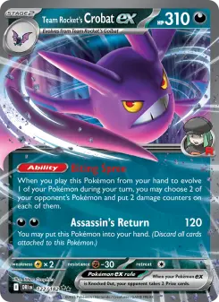 Pokémon-Karte Team Rocket's Crobat ex 122/182