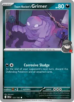 Pokémon-Karte Team Rocket's Grimer 123/182