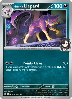 Pokémon-Karte Marnie's Liepard 131/182