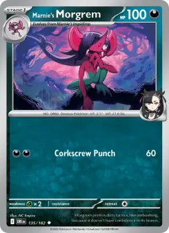 Pokémon-Karte Marnie's Morgrem 135/182
