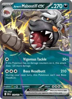 Pokémon-Karte Arven's Mabosstiff ex 139/182