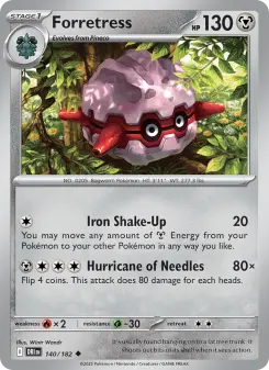 Pokémon-Karte Forretress 140/182