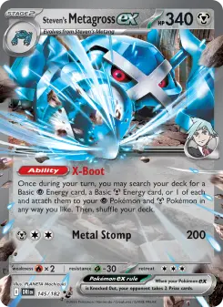 Pokémon-Karte Steven's Metagross ex 145/182