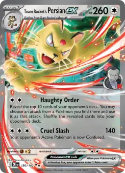 Pokémon-Karte Team Rocket's Persian ex 150/182