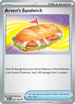 Pokémon-Karte Arven's Sandwich 161/182