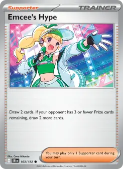 Pokémon-Karte Emcee's Hype 163/182