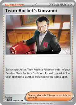 Pokémon-Karte Team Rocket's Giovanni 174/182