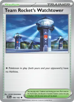 Pokémon-Karte Team Rocket's Watchtower 180/182