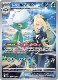 Pokémon-Karte Cynthia's Roserade 184/182