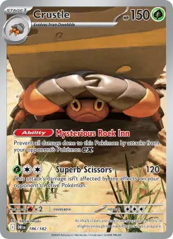 Pokémon-Karte Crustle 186/182
