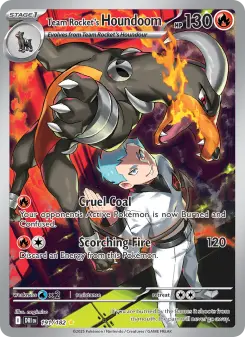 Pokémon-Karte Team Rocket's Houndoom 191/182