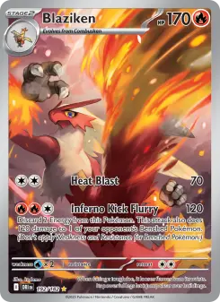 Pokémon-Karte Blaziken 192/182
