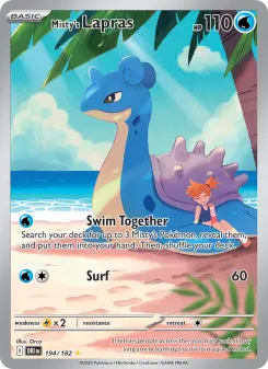 Pokémon-Karte Misty's Lapras 194/182