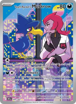 Pokémon-Karte Team Rocket's Murkrow 200/182