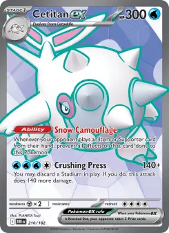 Pokémon-Karte Cetitan ex 210/182