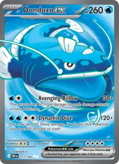 Pokémon-Karte Dondozo ex 211/182