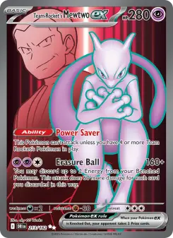 Pokémon-Karte Team Rocket's Mewtwo ex 213/182