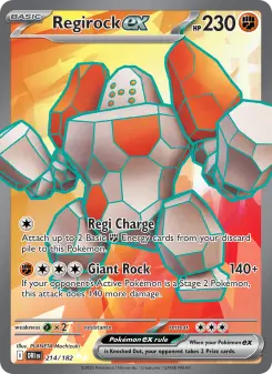 Pokémon-Karte Regirock ex 214/182