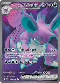 Pokémon-Karte Team Rocket's Nidoking ex 216/182