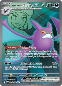 Pokémon-Karte Team Rocket's Crobat ex 217/182