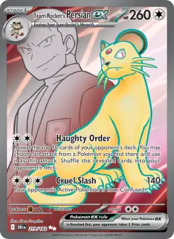 Pokémon-Karte Team Rocket's Persian ex 219/182