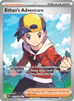 Pokémon-Karte Ethan's Adventure 221/182