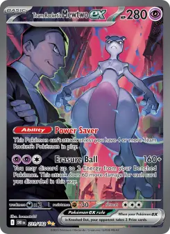 Pokémon-Karte Team Rocket's Mewtwo ex 231/182