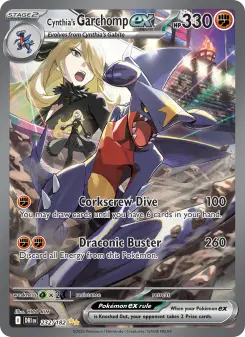 Pokémon-Karte Cynthia's Garchomp ex 232/182