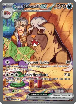 Pokémon-Karte Arven's Mabosstiff ex 235/182