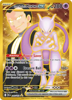 Pokémon-Karte Team Rocket's Mewtwo ex 240/182