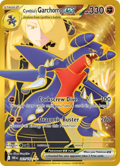 Pokémon-Karte Cynthia's Garchomp ex 241/182