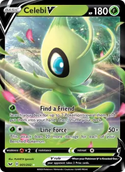 Pokémon-Karte Celebi V 001/202
