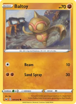 Pokémon-Karte Baltoy 101/202