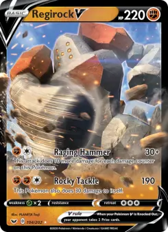 Pokémon-Karte Regirock V 104/202