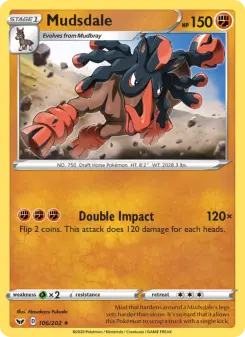 Pokémon-Karte Mudsdale 106/202
