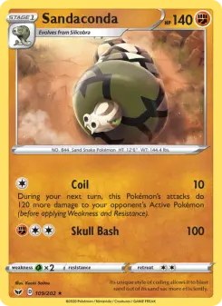 Pokémon-Karte Sandaconda 109/202