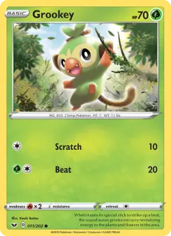 Pokémon-Karte Grookey 011/202