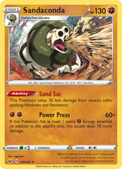 Pokémon-Karte Sandaconda 110/202