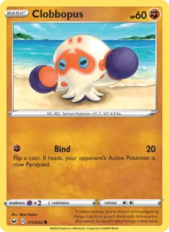 Pokémon-Karte Clobbopus 111/202