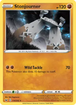 Pokémon-Karte Stonjourner 114/202