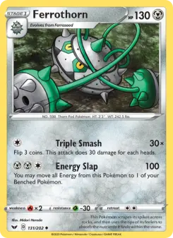 Pokémon-Karte Ferrothorn 131/202