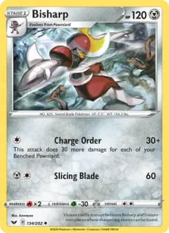 Pokémon-Karte Bisharp 134/202