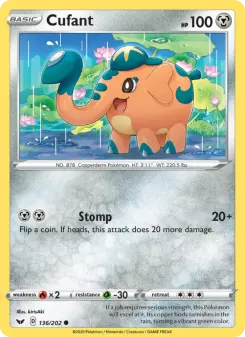 Pokémon-Karte Cufant 136/202