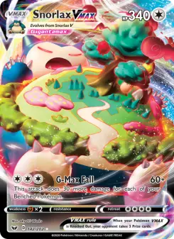 Pokémon-Karte Snorlax VMAX 142/202