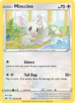 Pokémon-Karte Minccino 145/202